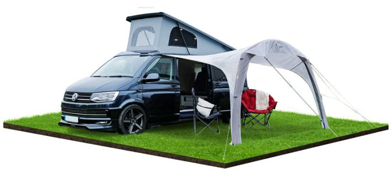 Vango AirBeam Sky Canopy for Caravan & Motorhomes 2.5M - Fixed Awning - Grey Violet