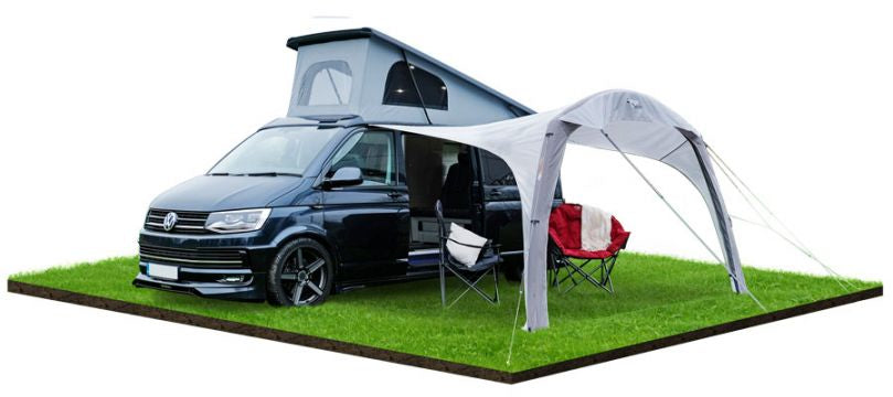 Vango AirBeam Sky Canopy for Caravan & Motorhomes 3.5M - Fixed Awning - Grey Violet