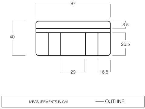 Vango Sky Storage 5 Pocket Organiser - Smoke