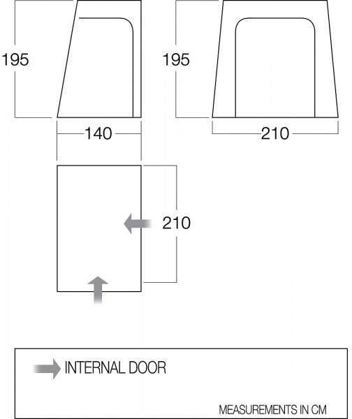 Vango BR001 - Drive Away Awning Bedroom - Midnight