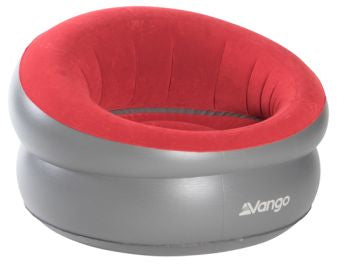 Vango Inflatable Donut Flocked Chair - Carmine Red