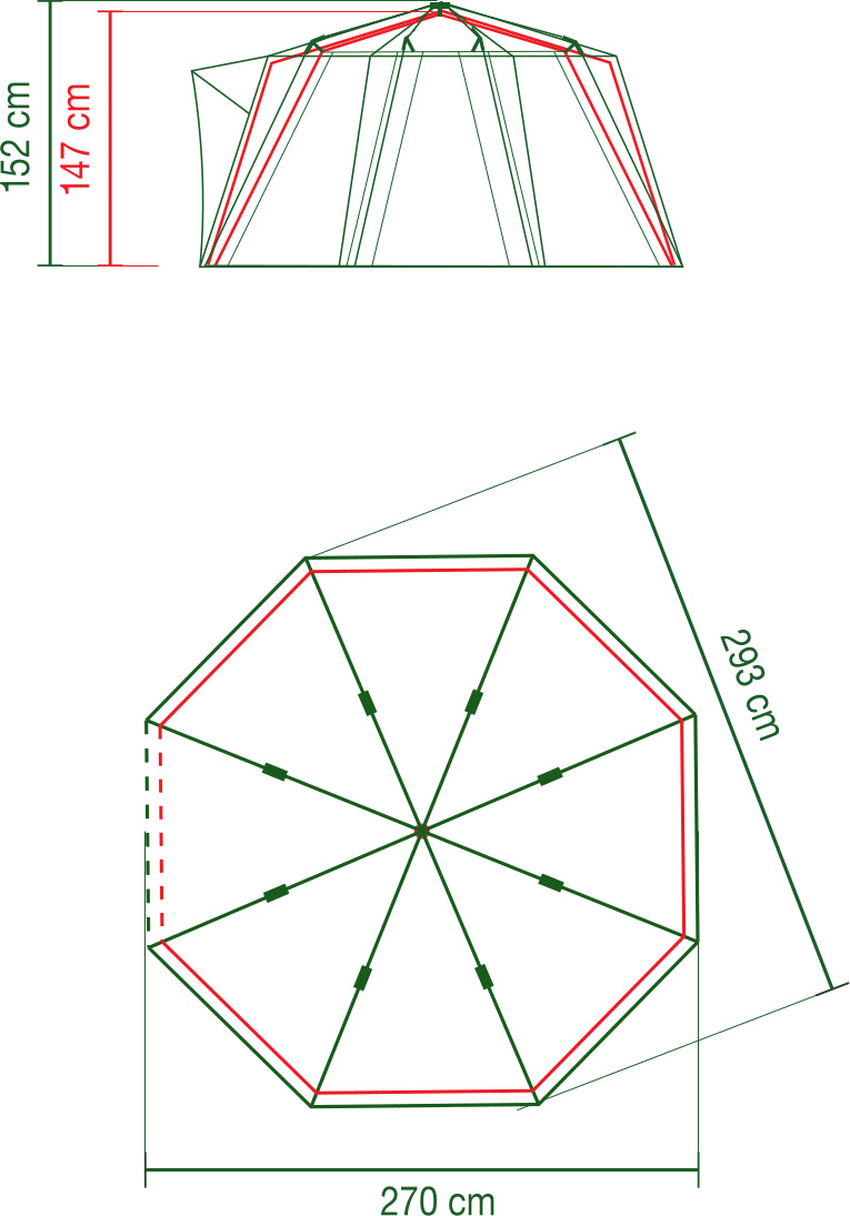 Coleman OctaGo - 4 Person Octagon Glamping Tent