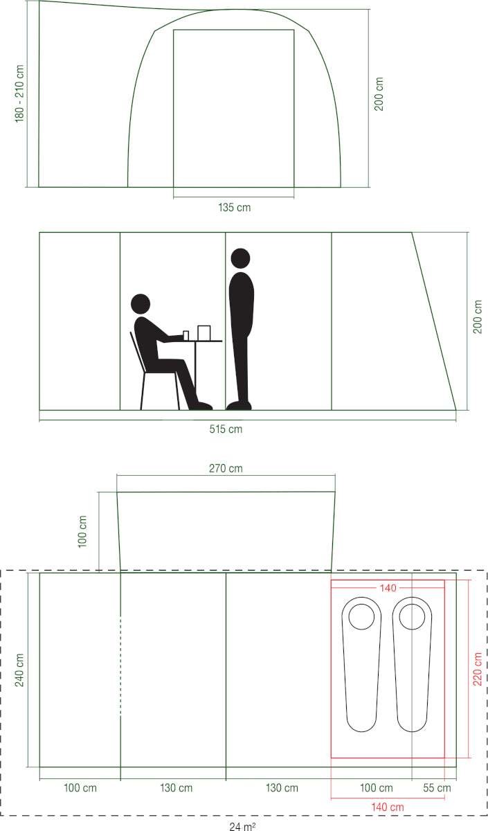 Coleman Journeymaster Pro L BlackOut Drive Away Awning