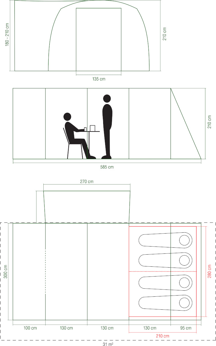 Coleman Journeymaster Pro XL BlackOut Drive Away Awning