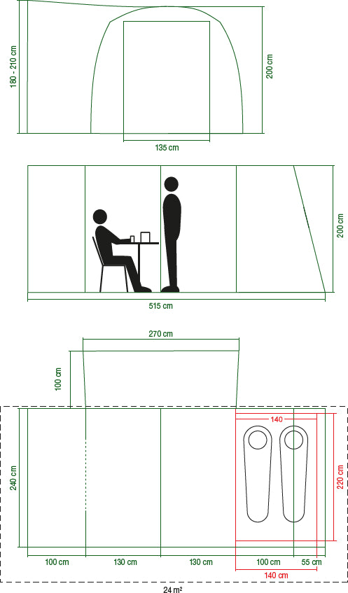 Coleman Journeymaster Deluxe Air L BlackOut Drive Away Awning