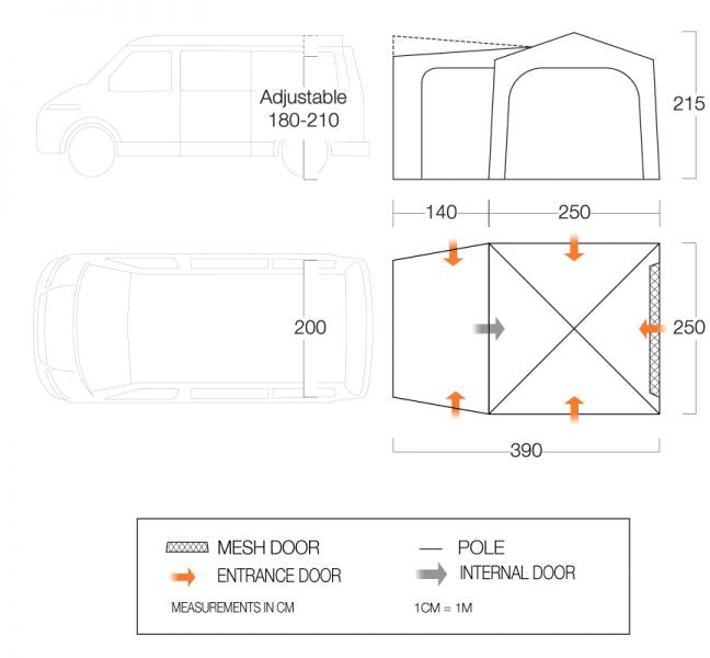 Vango Tailgate Hub Low - Smoke