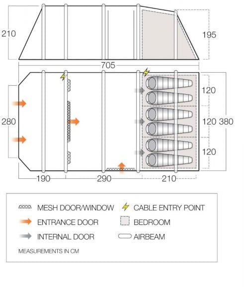 Vango Lismore Air 600XL - Mineral Green