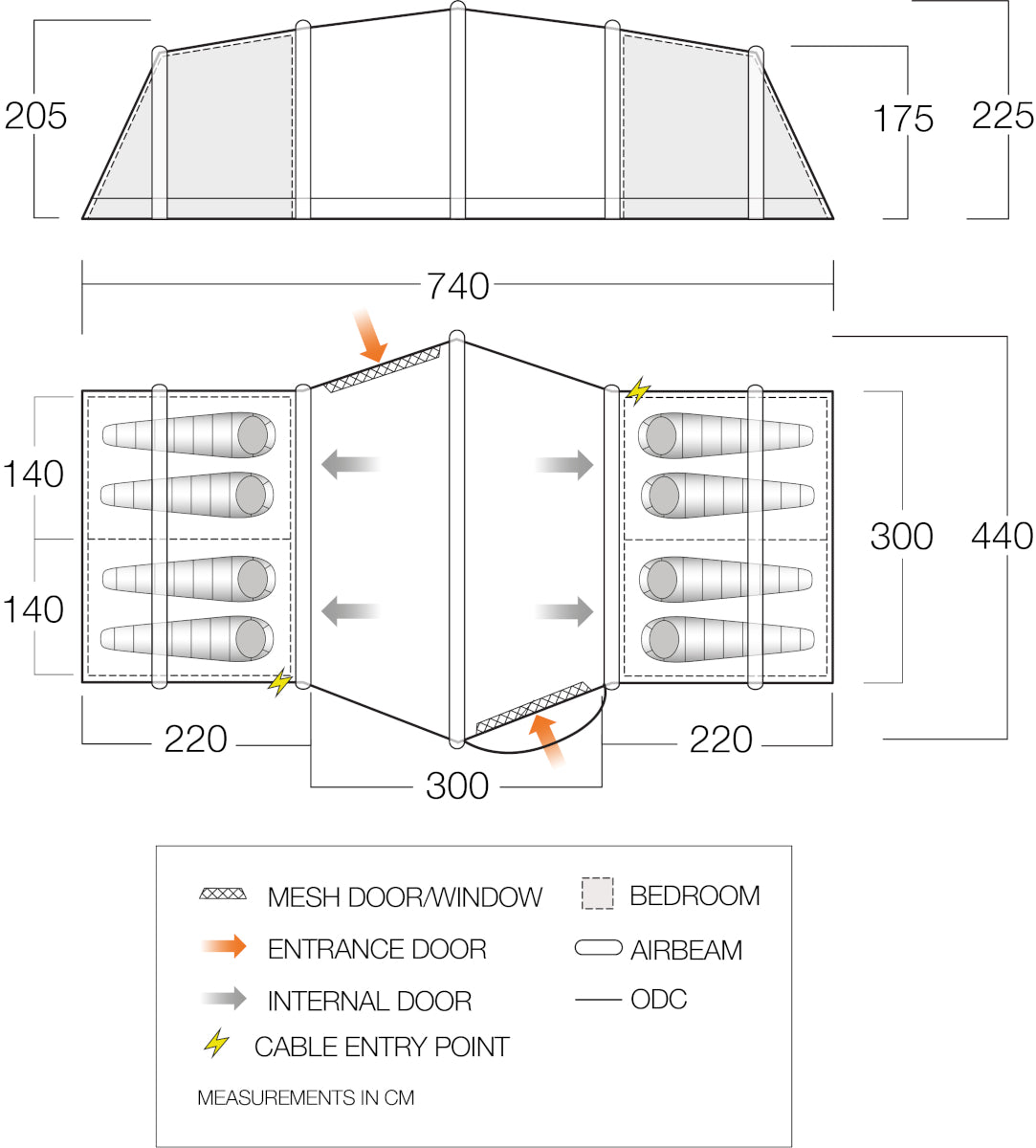 Vango Vesta Air 850XL - Moroccan Blue