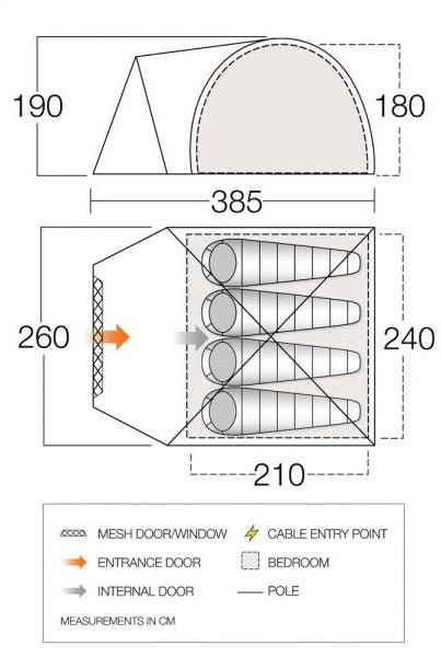 Vango Cragmor 400 - Mineral Green