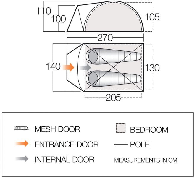 Vango Tay 200 Tent - Treetops