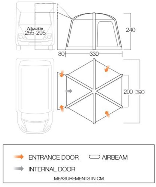 Vango HexAway Pro Air Tall - Shadow Grey