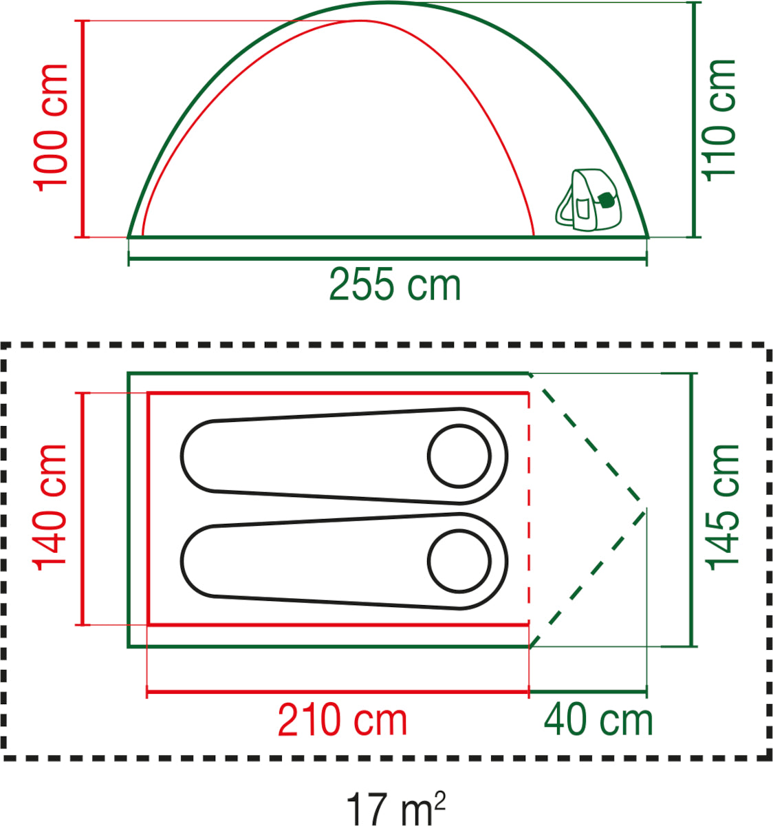 Coleman Kobuk Valley 2 - 2 Person BlackOut Bedroom Tent