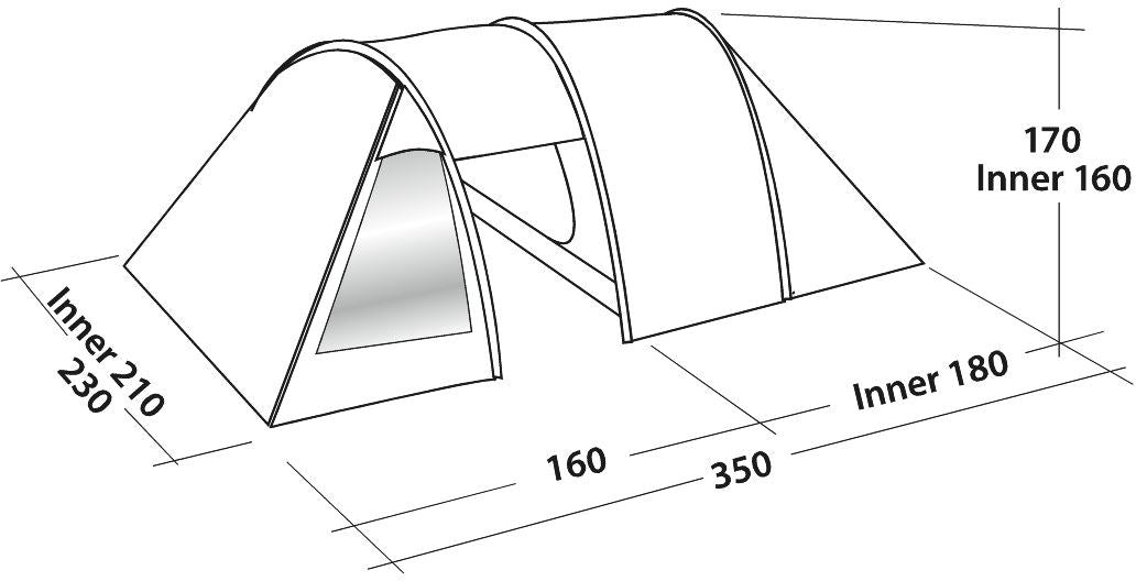 Easy Camp Tent Galaxy 300 Rustic Green
