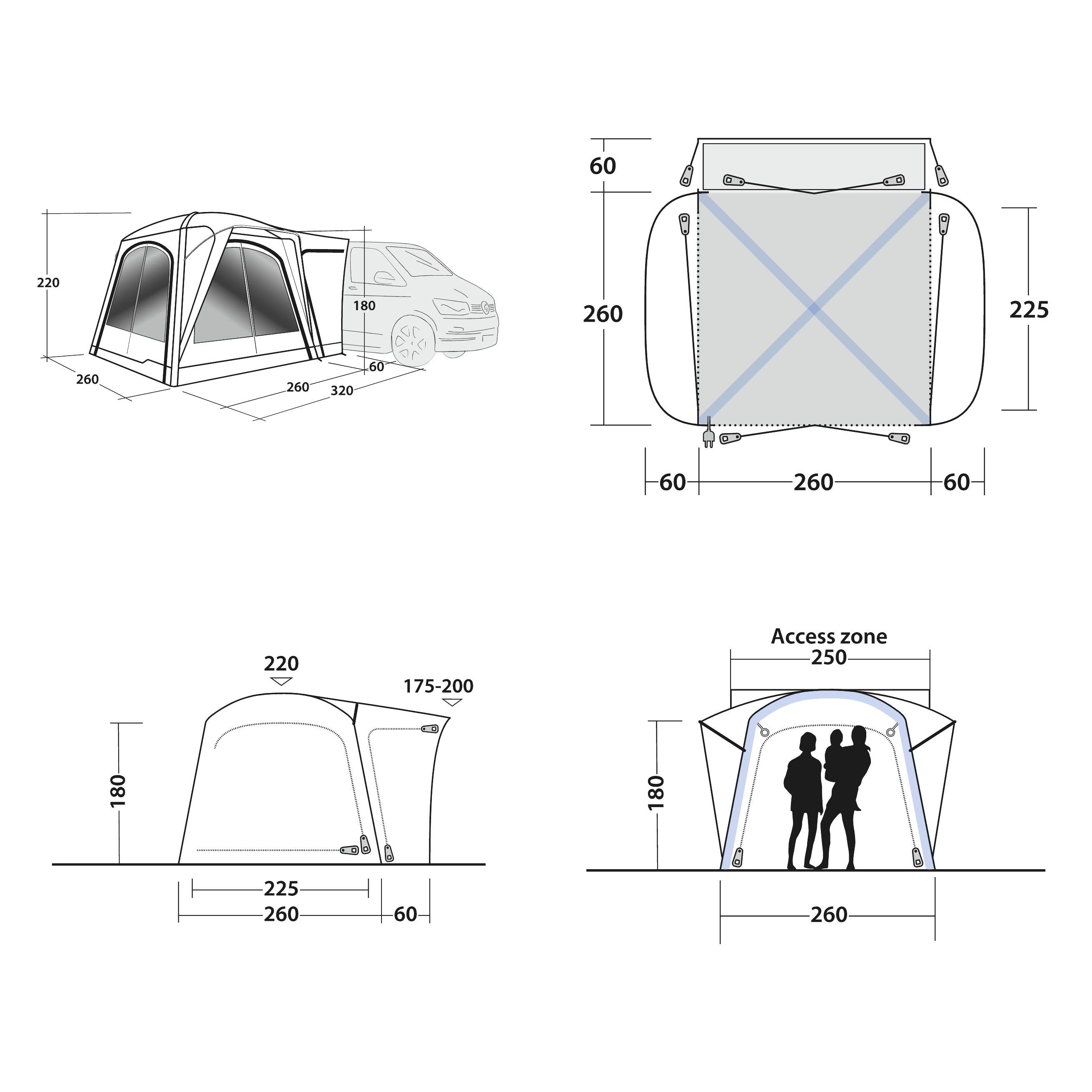 Outwell Vehicle Awning Bremburg Air