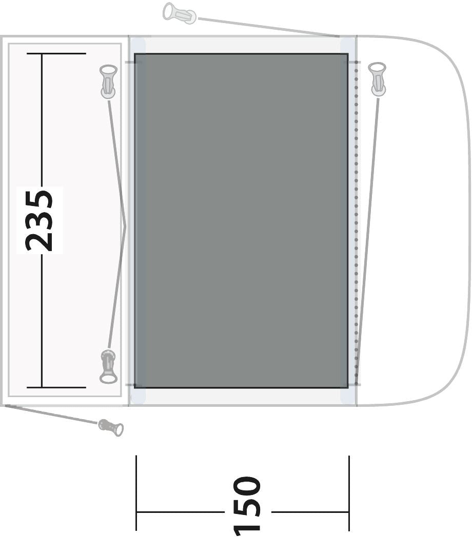 Outwell Flat Woven Carpet Newburg / Waystone 160