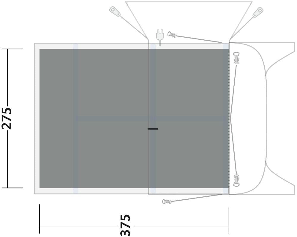 Outwell Flat Woven Carpet Blossburg 380