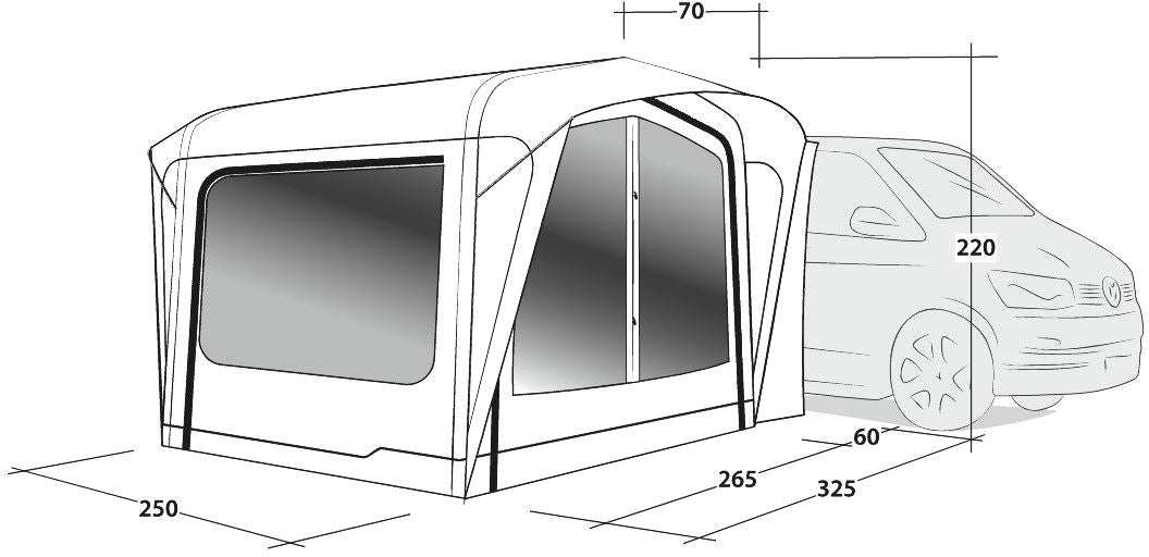 Outwell 111351 Vehicle Awning Crossville 250SA