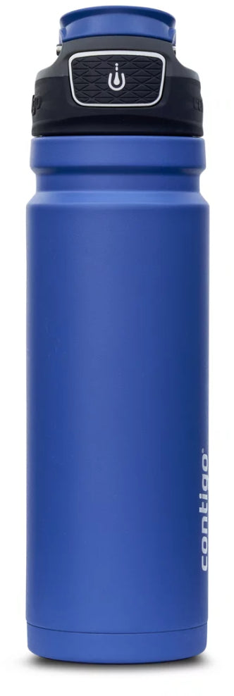 Contigo 2155964 Free Flow AUTOSEAL Vacuum-Insulated Water Bottle, 700 ml - Blue Corn
