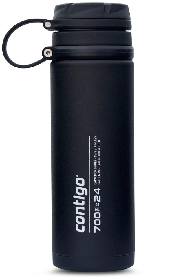 Contigo 2156007 Fuse THERMALOCK Vacuum-Insulated Water Bottle, 700 ml - Black