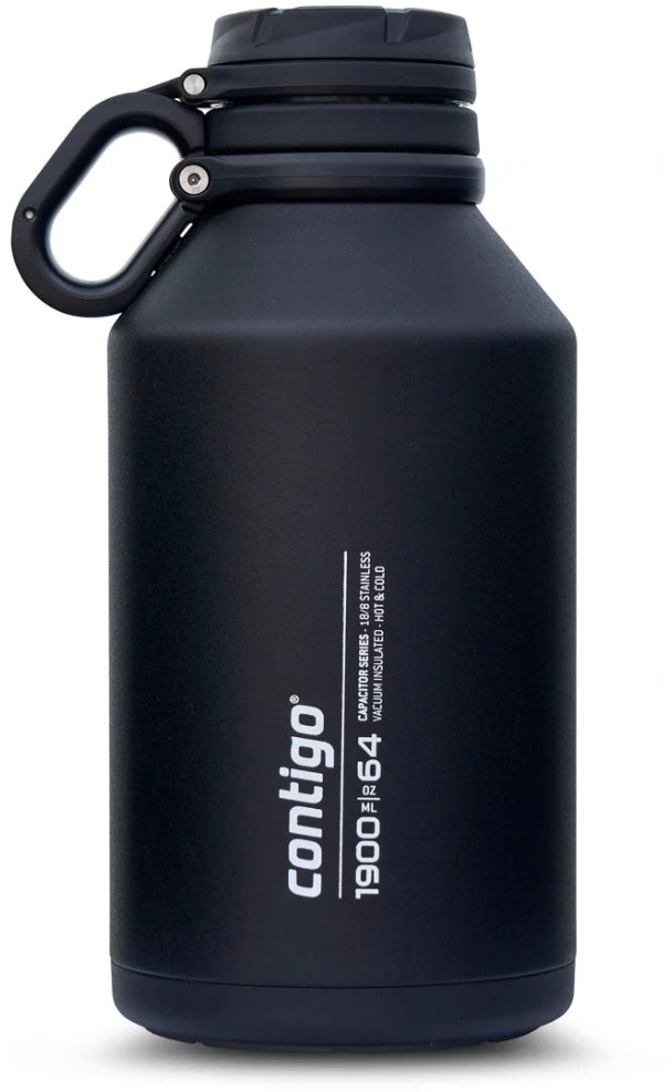 Contigo 2156008 Grand THERMALOCK Vacuum-Insulated Water Bottle, 1.9L - Black