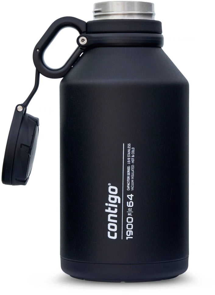 Contigo 2156008 Grand THERMALOCK Vacuum-Insulated Water Bottle, 1.9L - Black