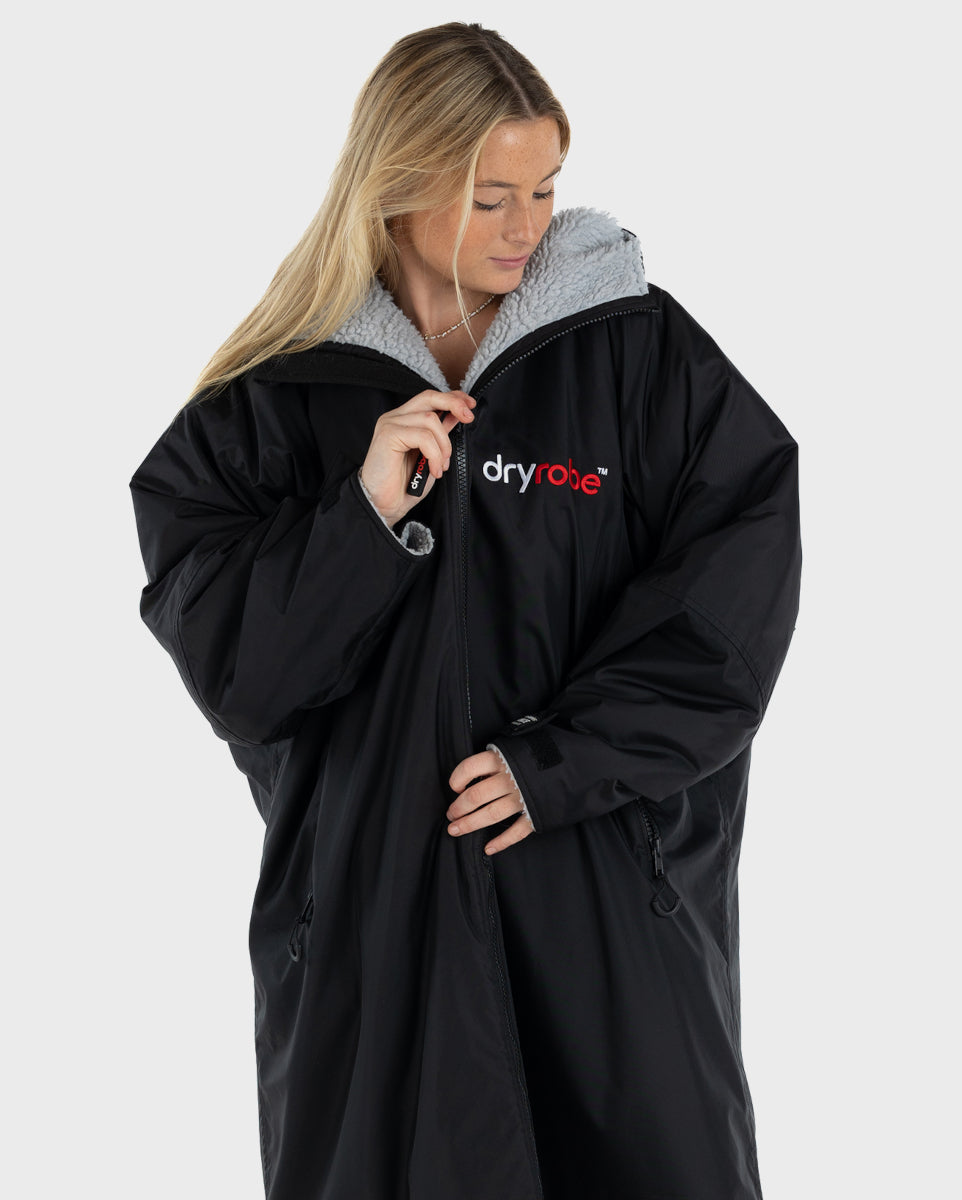 dryrobe Advance Long Sleeve V3 - Black Grey