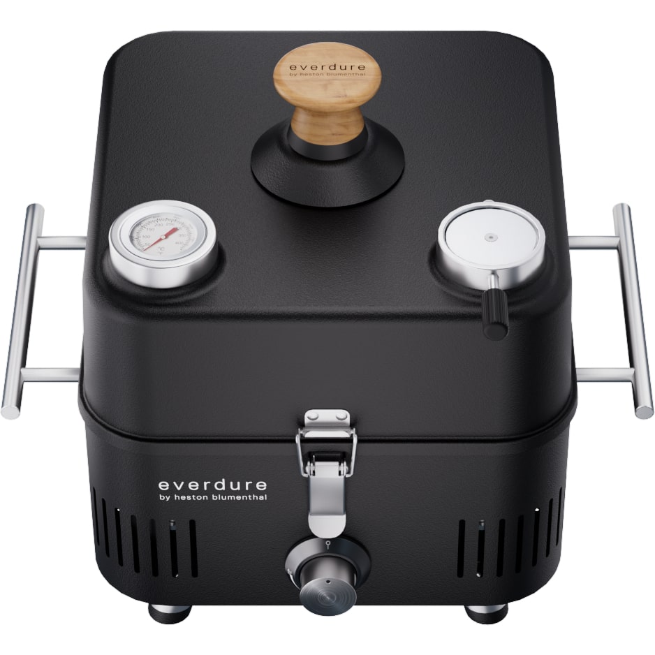 Everdure by Heston Blumenthal CUBE™ PROFLAME 360 Portable Gas BBQ with Roasting Hood