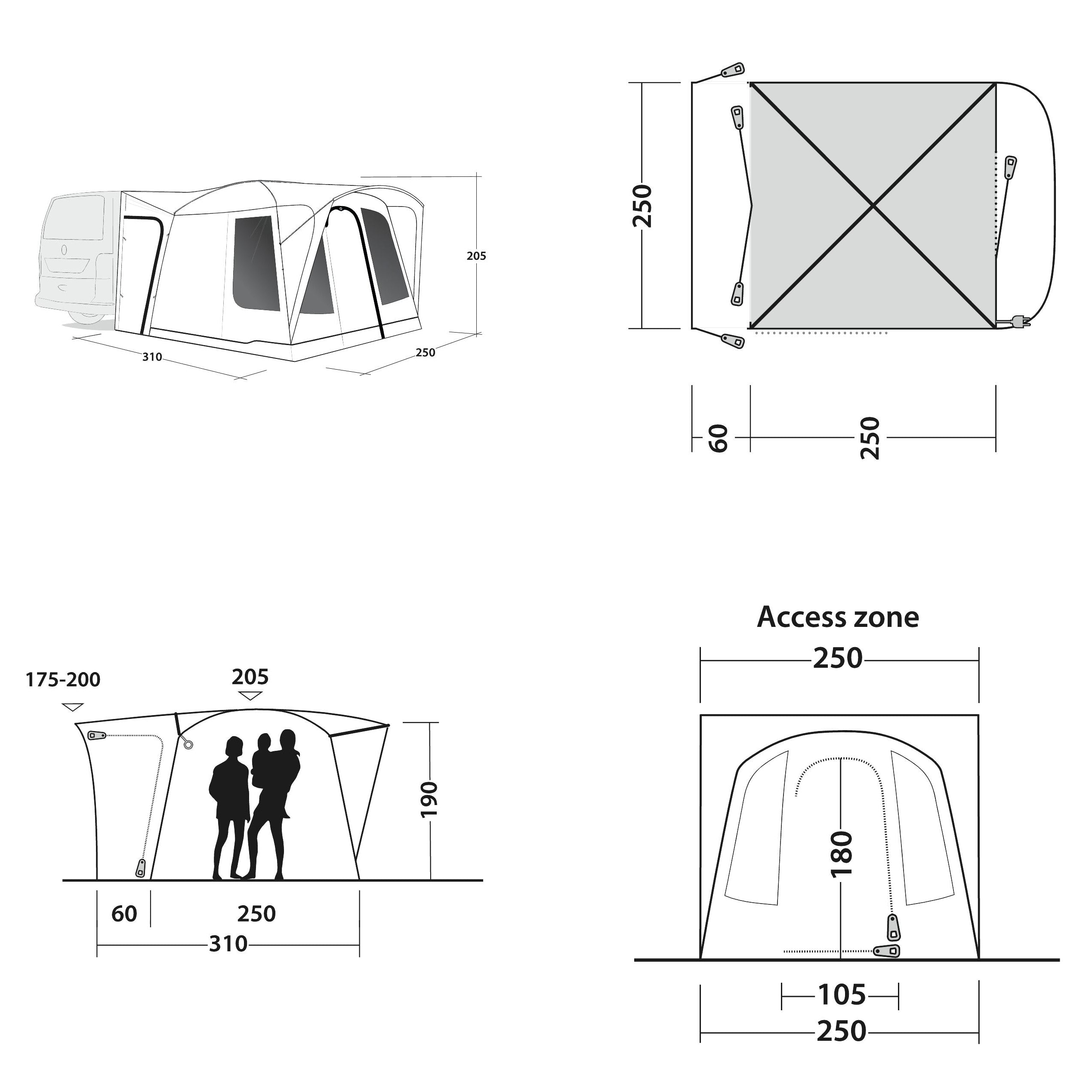 Outwell Pine Hills Drive-Away Awning