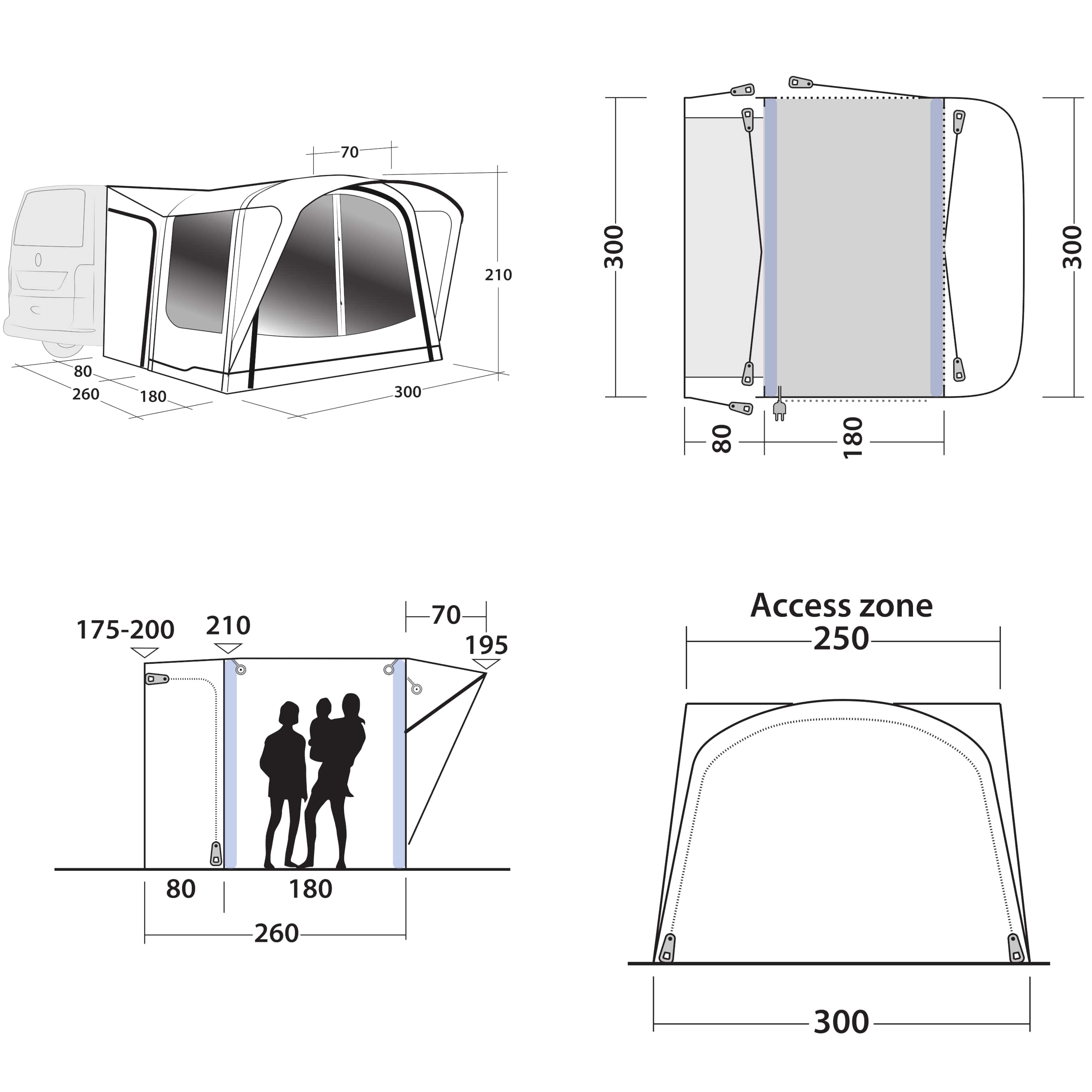 Outwell California Highway Drive-Away Awning