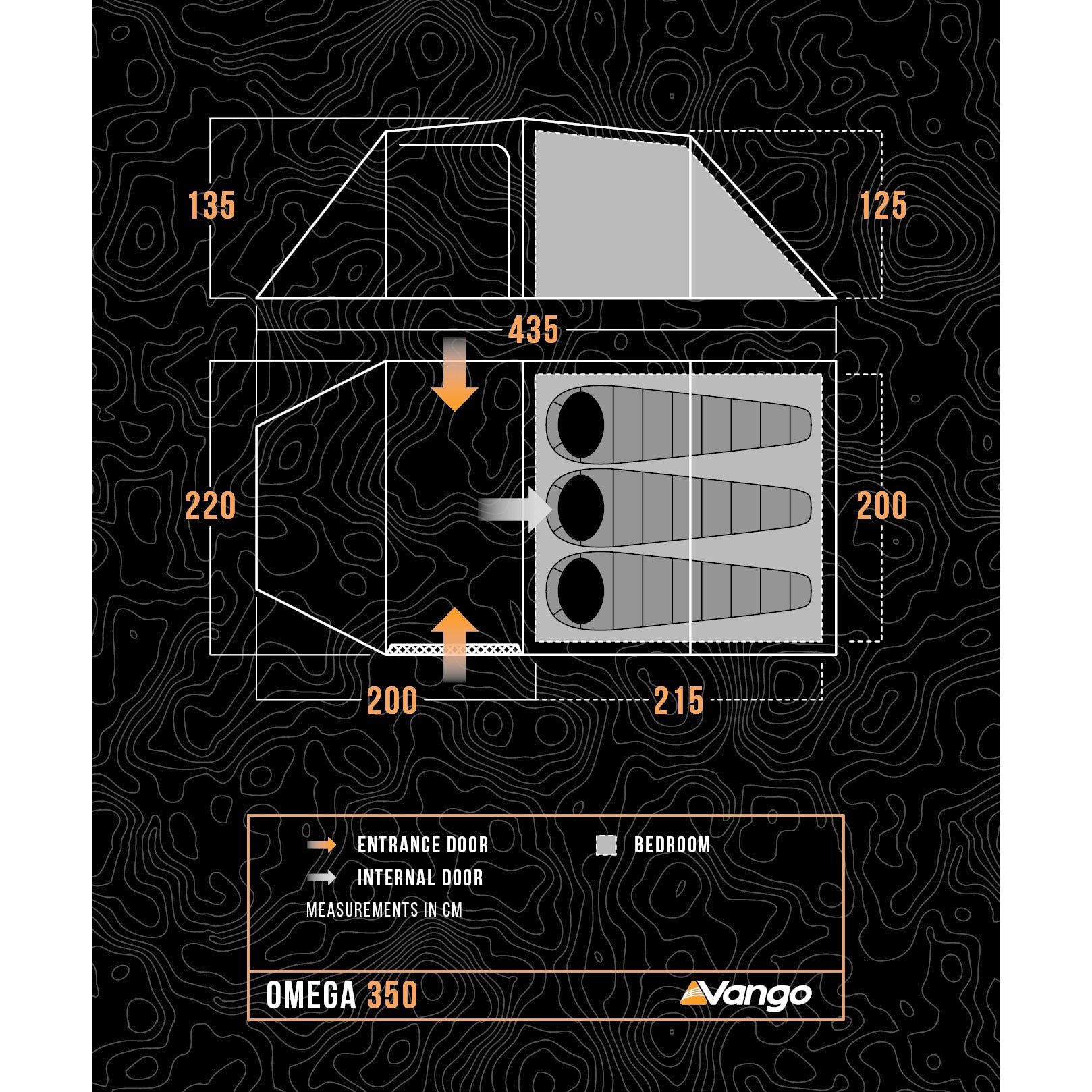 Vango Omega 350 3-Person Tent