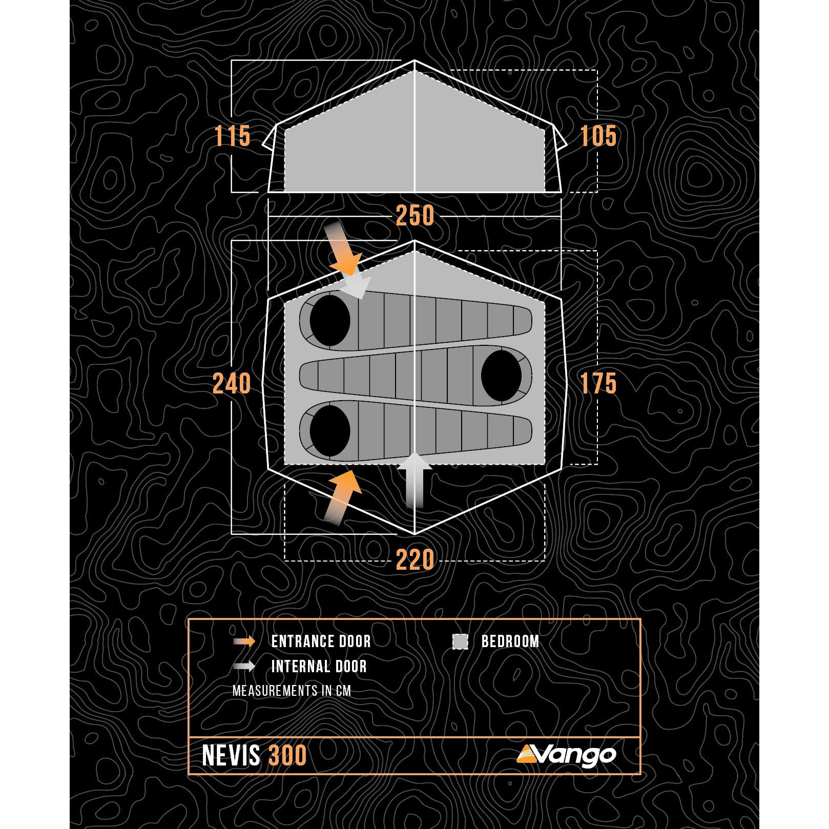 Vango Nevis 300 3-Person Tent