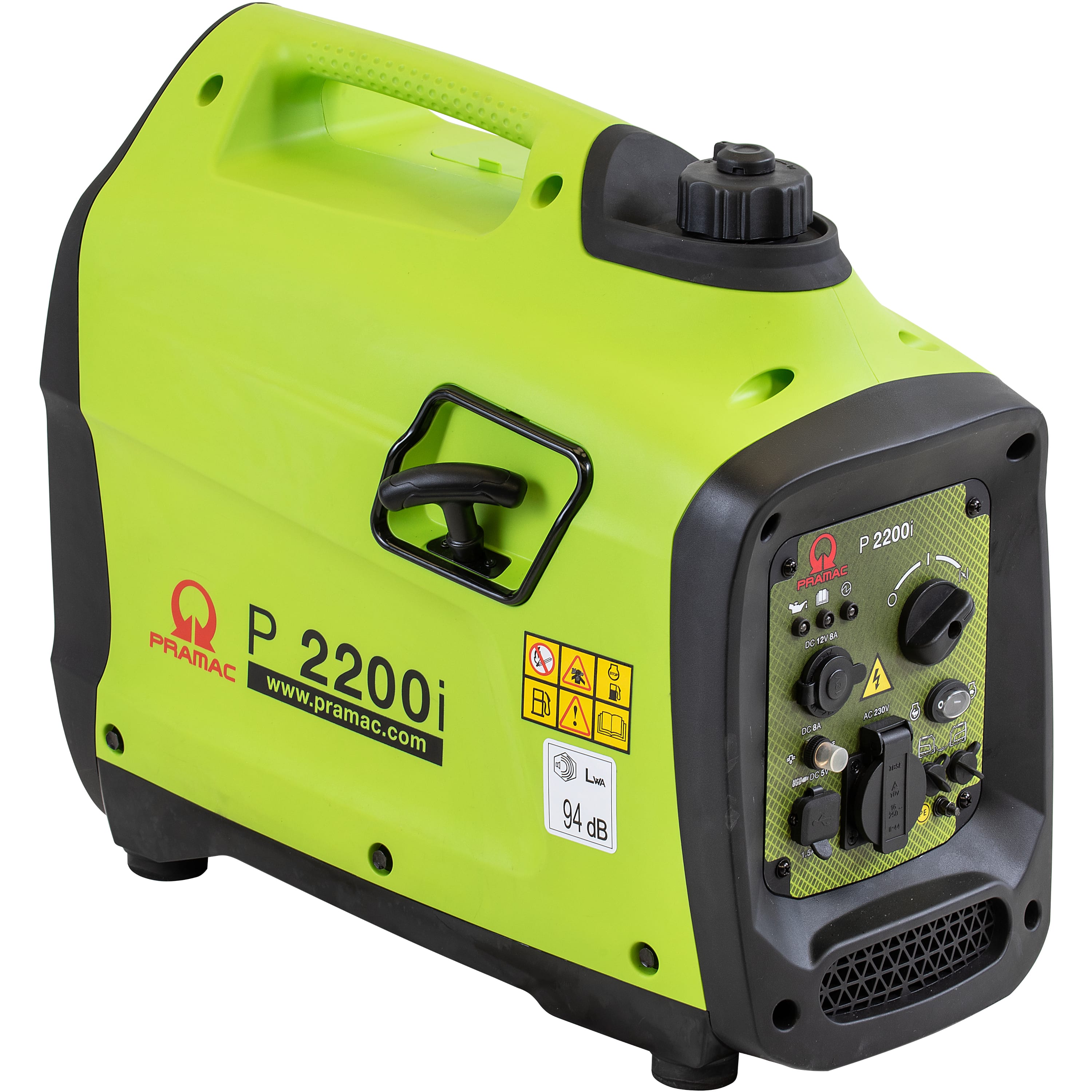Pramac P2200i HUK Portable Inverter Generator Single Phase - Hand Start/Petrol