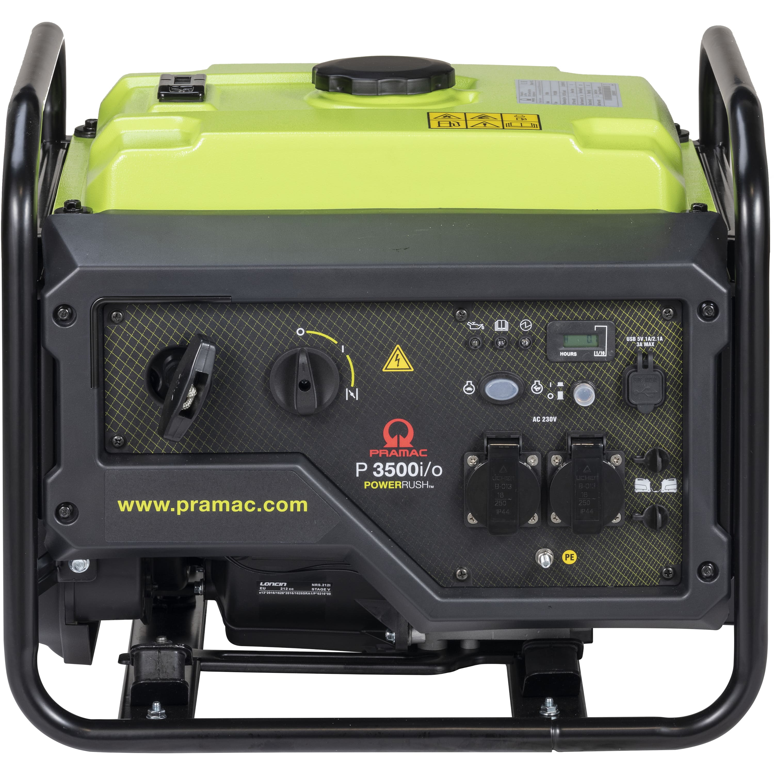 Pramac P3500i/o HUK Portable Inverter Generator Single Phase - Hand Start/Petrol