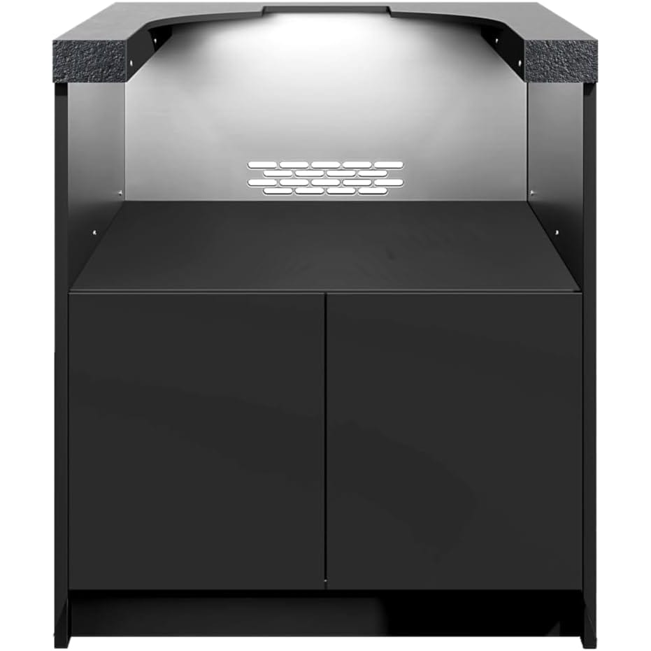 Whistler Grills Fairford 5 Modular Outdoor Kitchen, 5 Burner BBQ with Rotisserie, Sink, Storage, Double Door Fridge and Ceramic Egg Module (egg sold separately) - Black