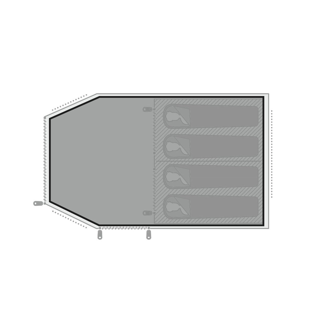 Easy Camp Footprint Hamra 4 and Bokna 4 Groundsheet