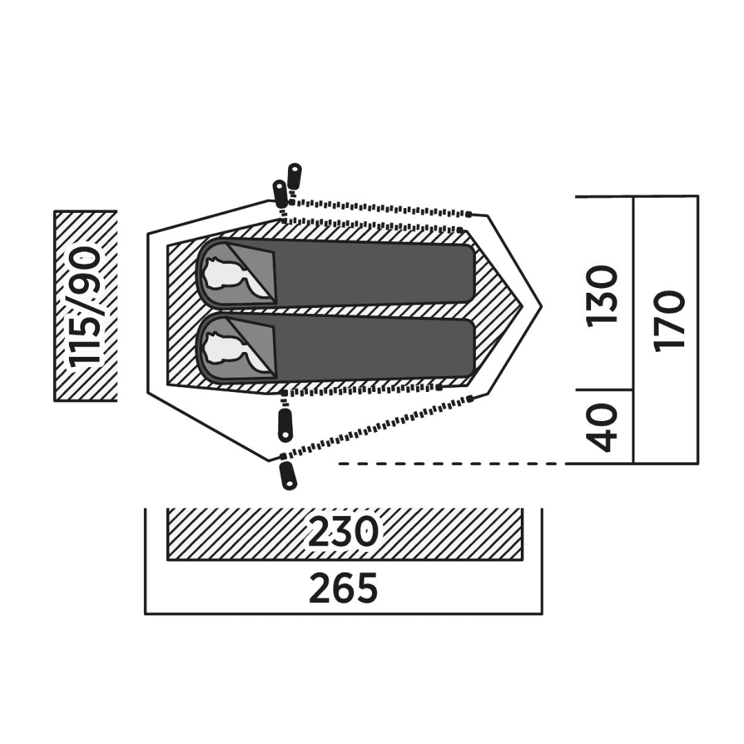 Easy Camp Sarek 2 / 2 Person Trekking Tent