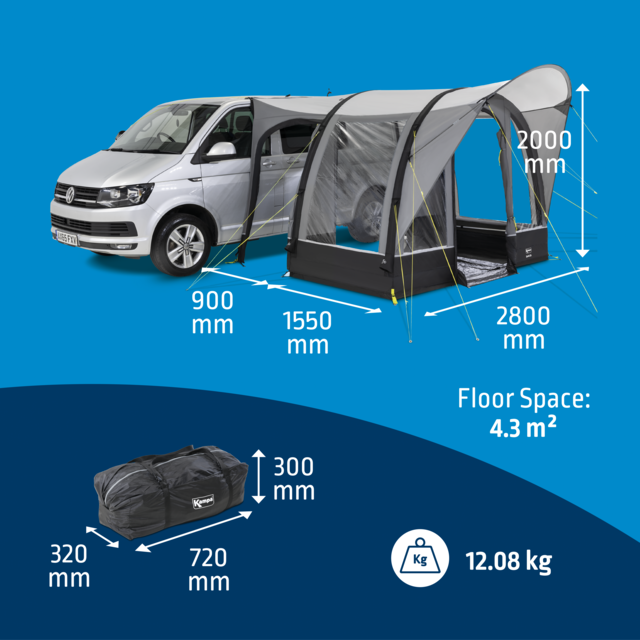 Kampa OPEN BOX Sprint AIR Drive-Way Awning