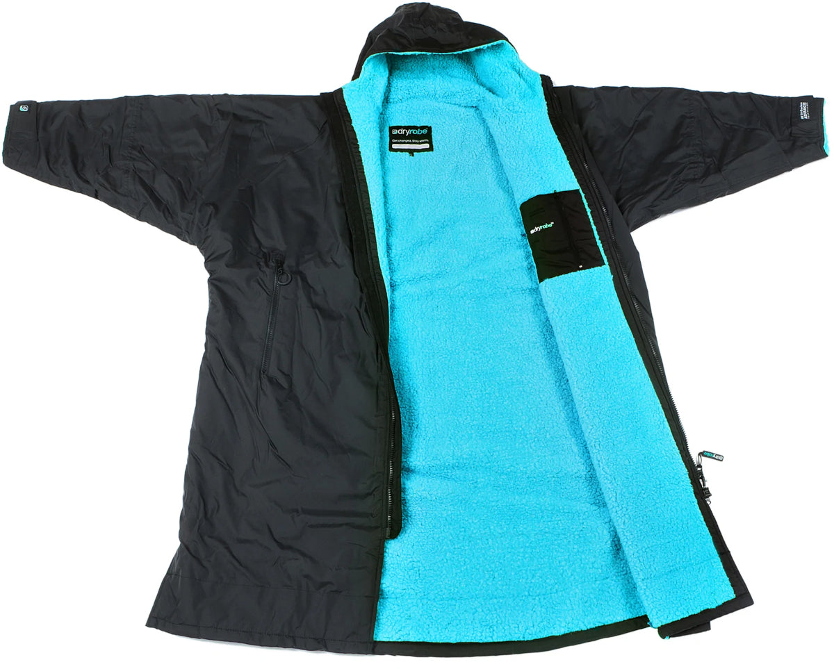 dryrobe Advance, Long Sleeve, Black/Blue