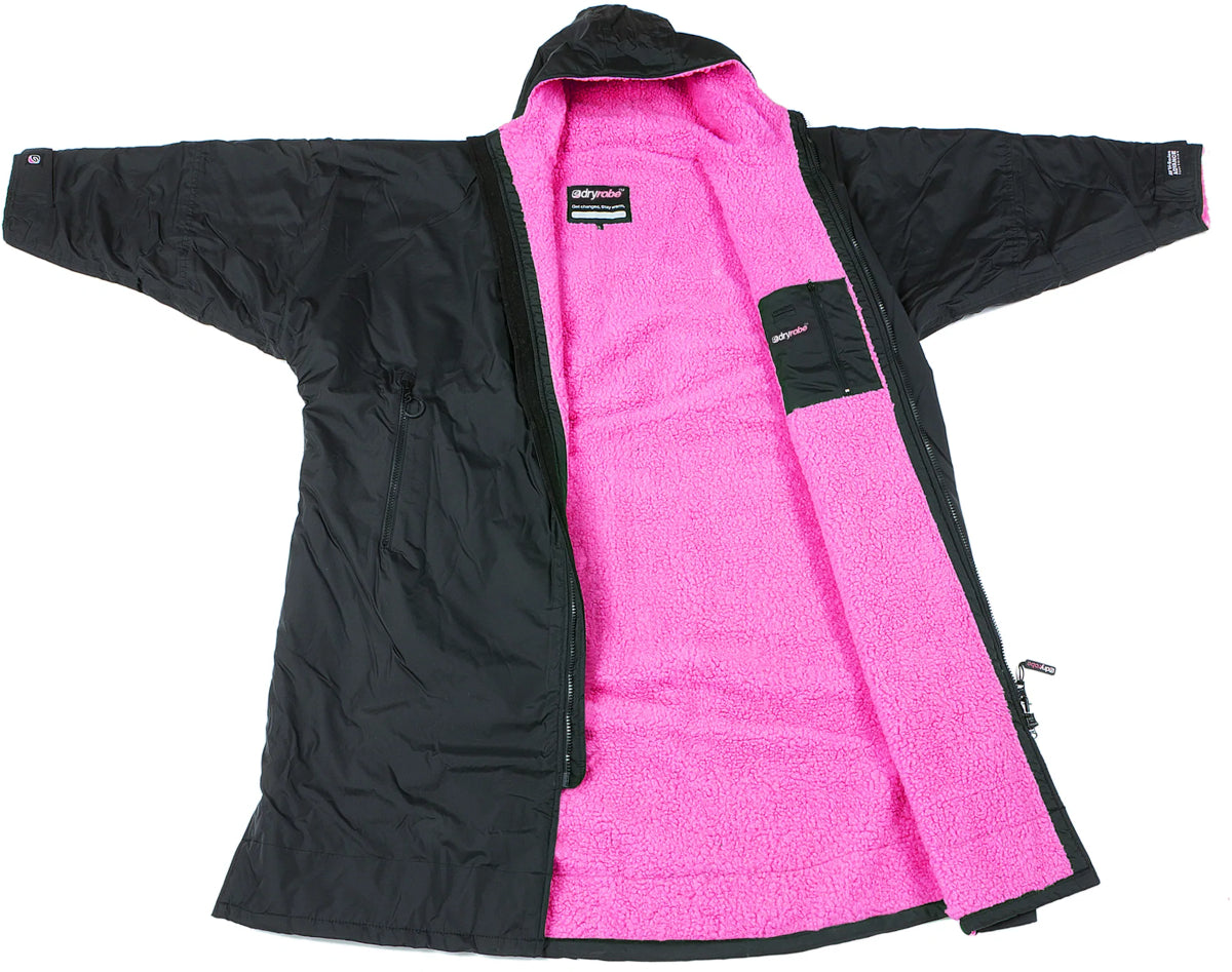 dryrobe Advance, Long Sleeve, Black/Pink