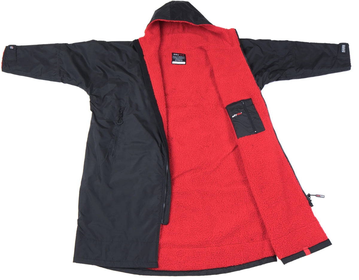dryrobe Advance, Long Sleeve, Black/Red