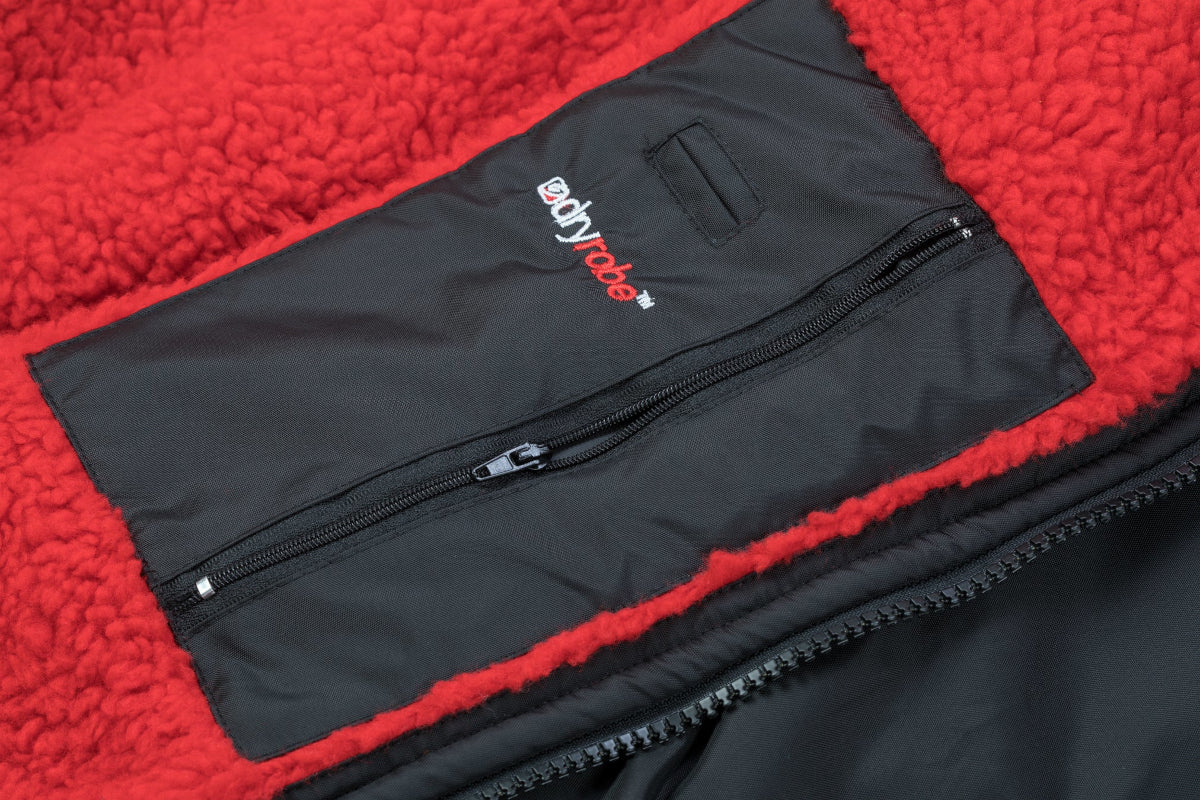 dryrobe Advance, Long Sleeve, Black/Red