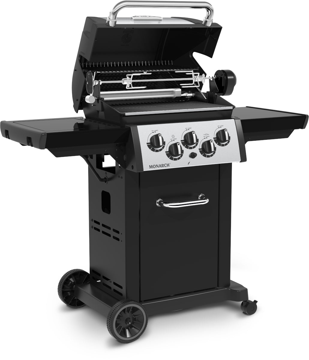 Broil King Monarch 390 - As 340 + Rear Burner & Rotisserie Kit
