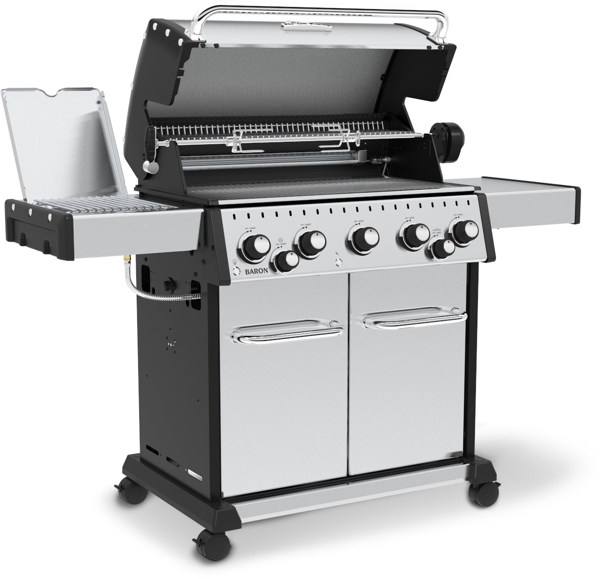 Broil King Baron S 590 IR - 5 Main burners + IR Side Burner, R/Burner & Rotis