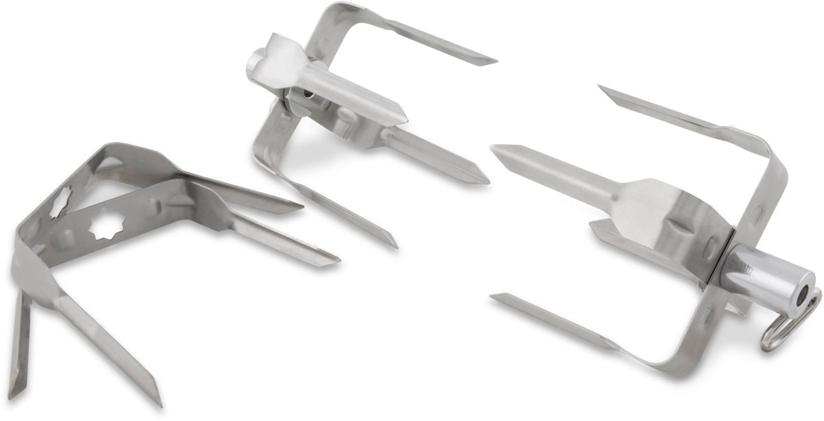 Broil King S.Steel Mega Spit Forks - 6 x 'C' Shaped Forks