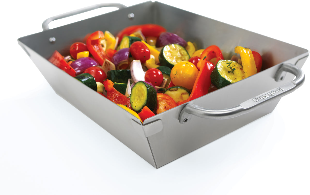 Broil King Stainless Steel Deep Dish Square Wok (33 cm x 24.7 cm)