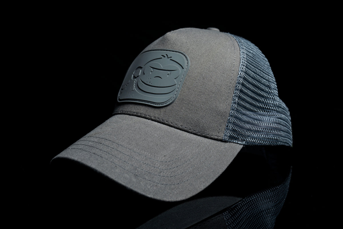 RidgeMonkey APEarel Dropback Pastel Trucker Cap Grey (RM294)
