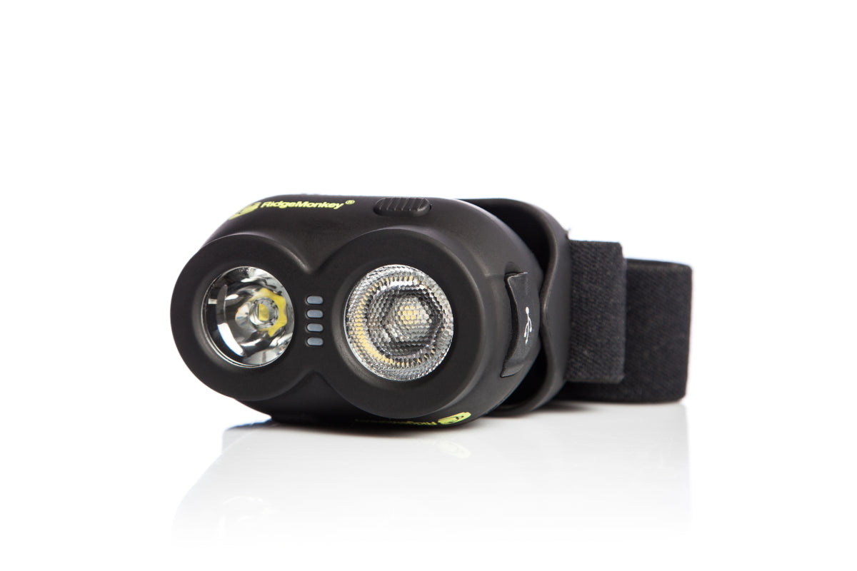 RidgeMonkey VRH150 USB Rechargeable Headtorch RM174