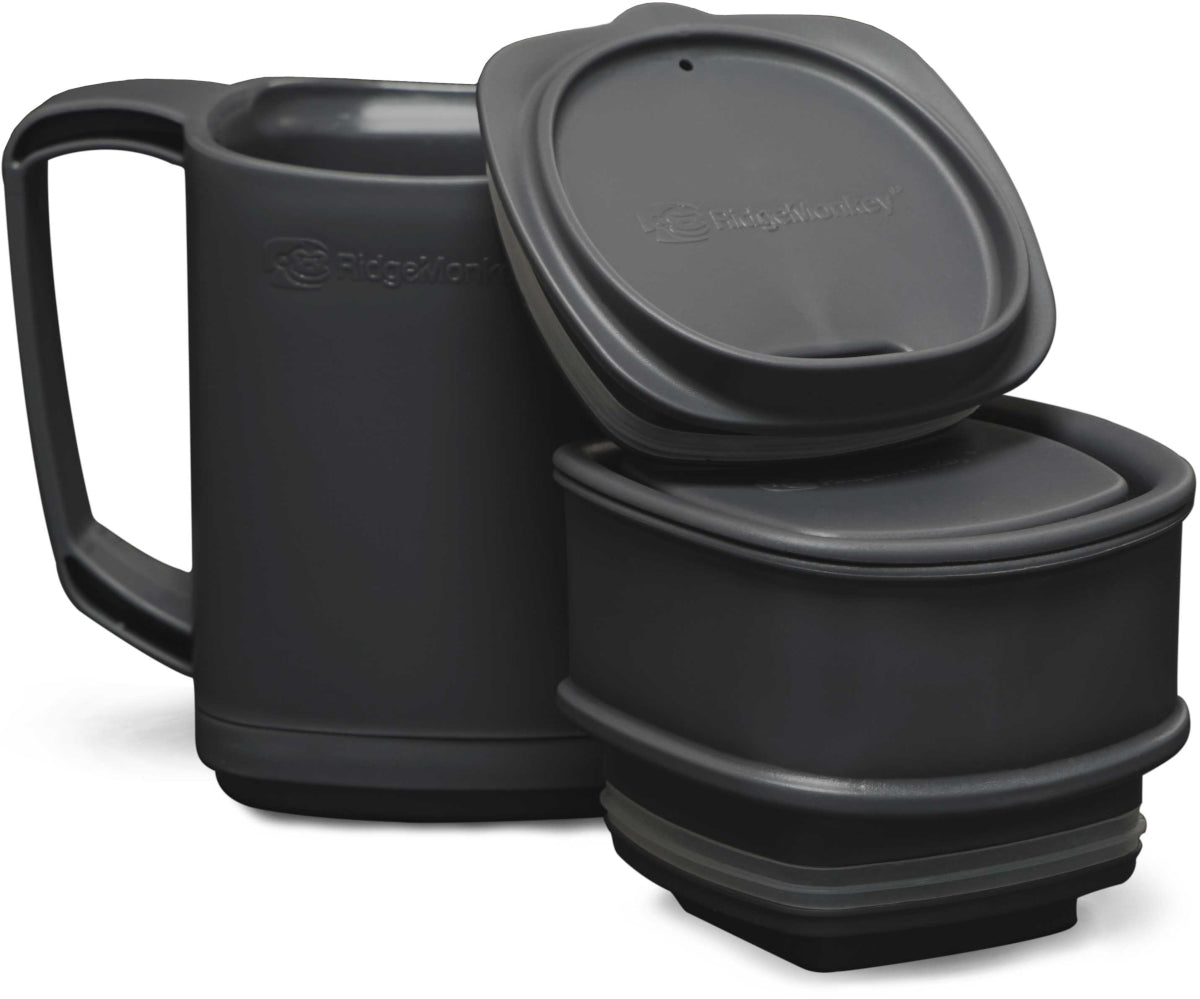 RidgeMonkey ThermoMug DLX Brew Set Grey RM550
