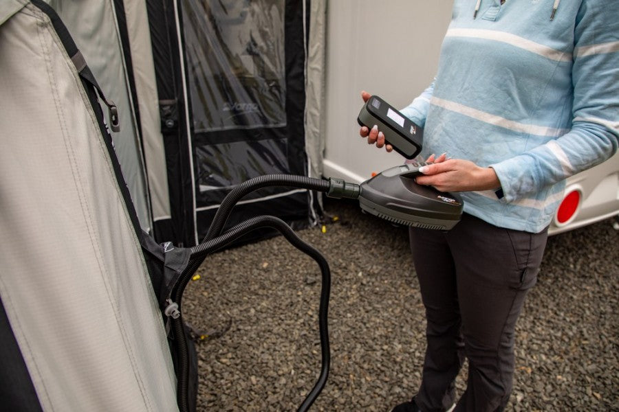 Vango AirBeam Zephyr Pump - Powered via 12V DC Car Supply - Phantom