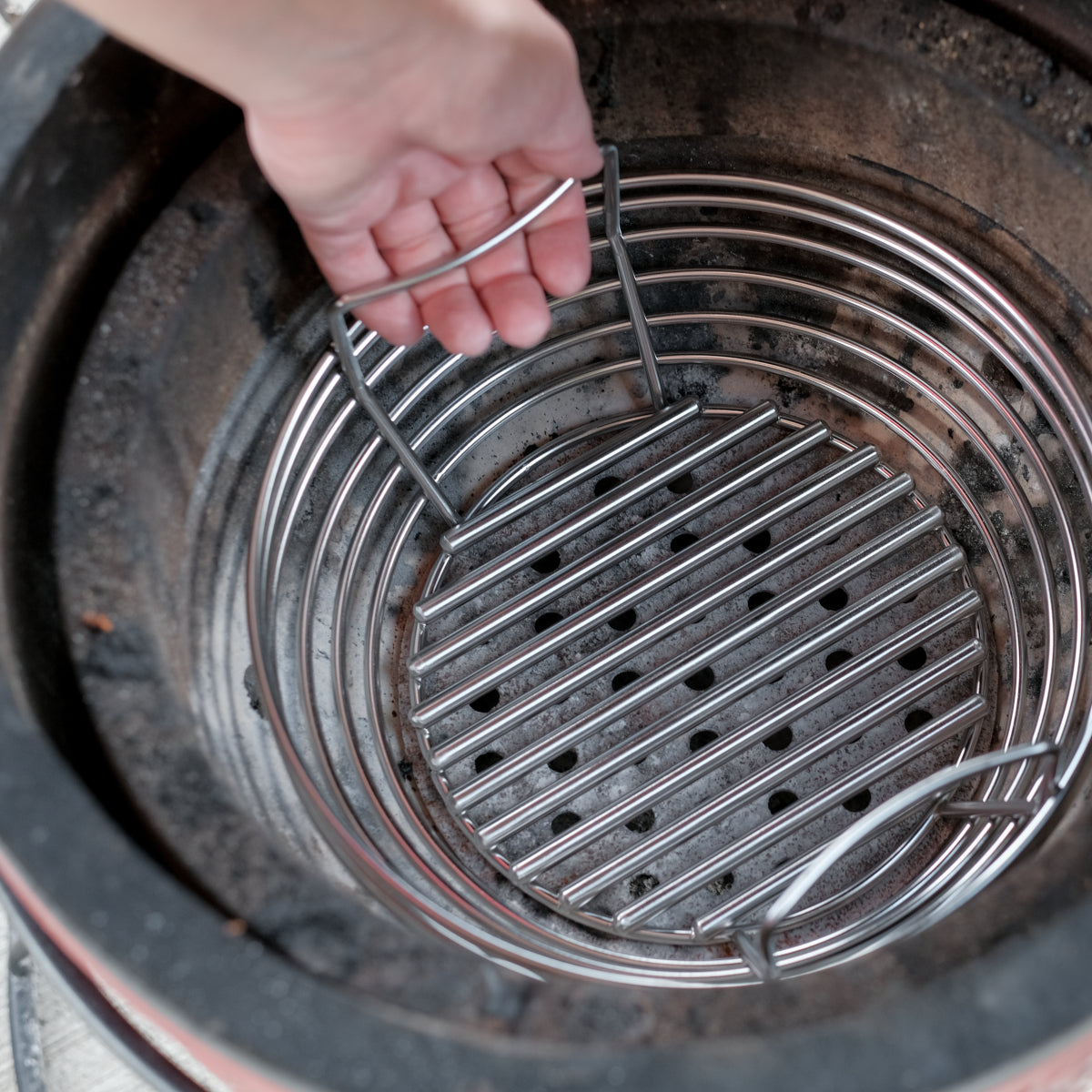 Kamado Joe® Stainless Steel Joe Jr. Charcoal Basket